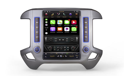 open box [PX6 SIX-CORE]12.1" Android 9 fast boot Vertical Screen Navigation Radio for Chevrolet Silverado GMC SIERRA 2014 - 2018 - Smart Car Stereo Radio Navigation | In-Dash audio/video play