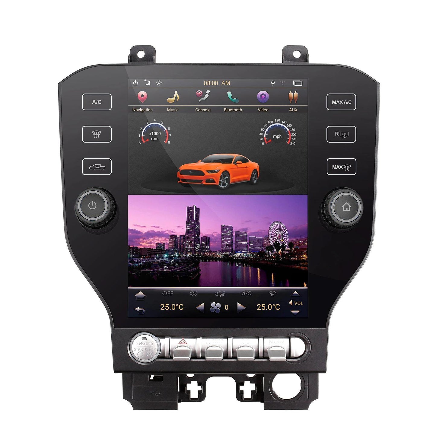 [ Open Box][ PX6 Six-core ]  10.4" Android 9.0 Vertical Screen Navigation Radio for Ford Mustang and Shelby 2015 - 2019 - Smart Car Stereo Radio Navigation | In-Dash audio/video players onlin