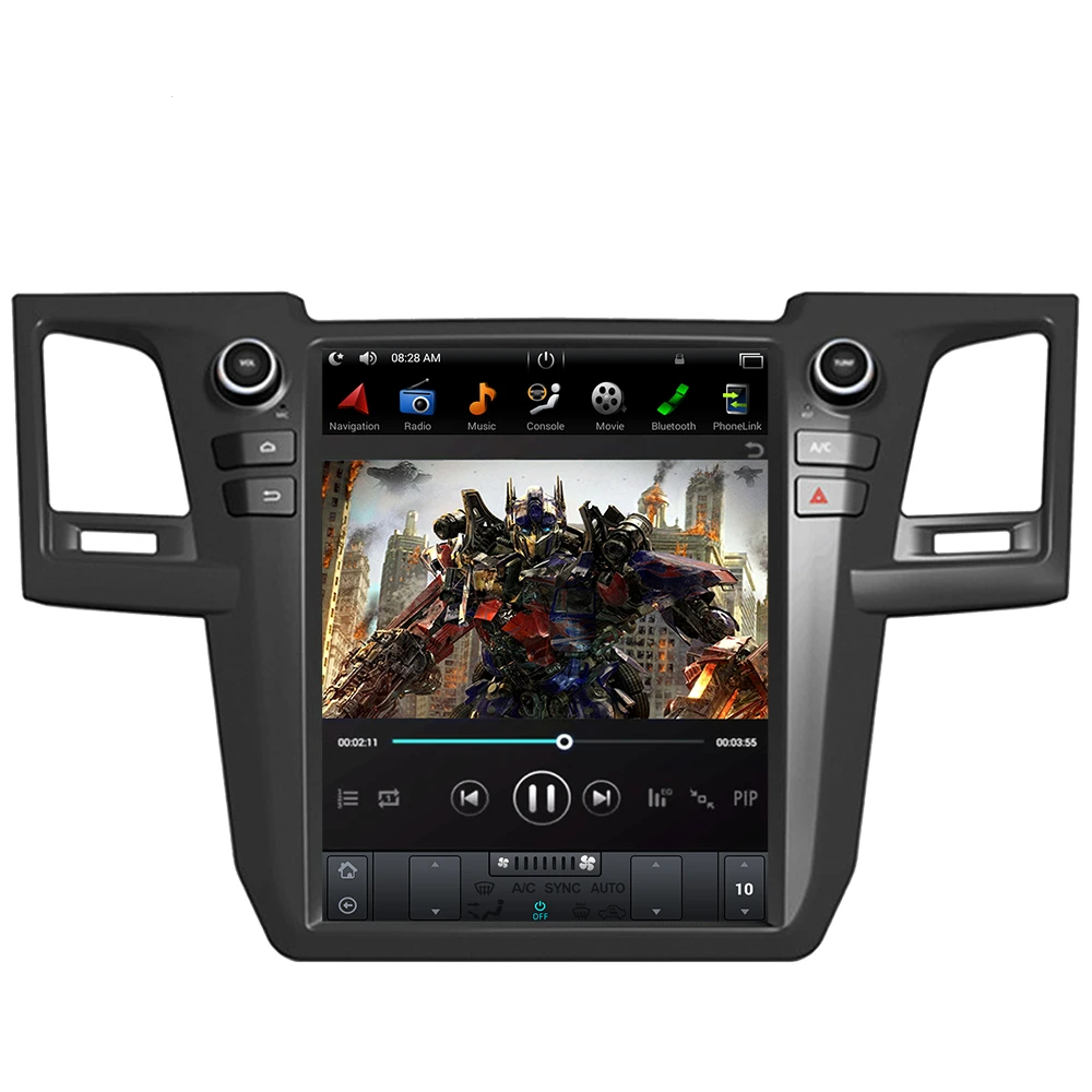 [ PX6 six-core ] 12.1" Vertical Screen Android 9 Fast boot Navigation Radio for Toyota fortuner 2004 - 2015 - Phoenix Android Radios